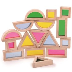 Bigjigs Toys Barvite oblike senzorične naravne