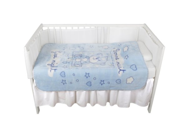 BABYMATEX Odeja Shell blue 80x100 cm