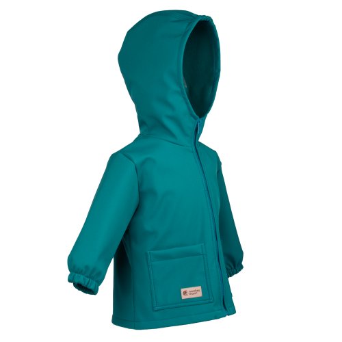Jachetă softshell pentru copii cu membrană Monkey Mum® - Șopârlă veselă