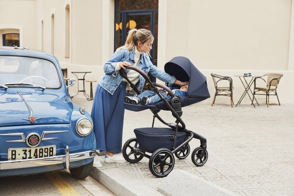 EASYWALKER Kombikinderwagen Jimmey Indigo Blue XXL AIR + RWS