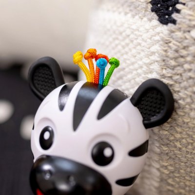 BABY EINSTEIN Mordedor com chocalho zebra Zen™ Shake-a-Shape sem BPA 0m+