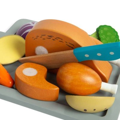 Bigjigs Toys Set Pečeni piščanec z zelenjavo