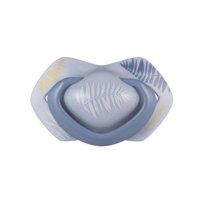 CANPOL BABIES Silikon Schnuller Symmetrisch Light touch GOLD 6-18m 2Stk blau