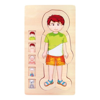 small foot Drewniane puzzle anatomiczne Tim