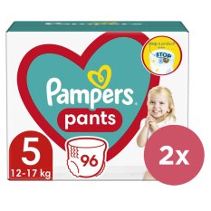 2x PAMPERS Byxor Engångsblöjtrosor 5 (11-18 kg) 96 st - MEGA PACK