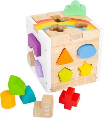 small foot Rainbow Stacking Cube