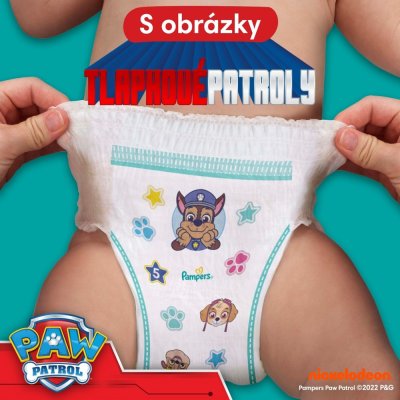 PAMPERS Pleny kalhotkové Active Baby Pants Paw Patrol vel. 6 (14-19 kg) 120 ks