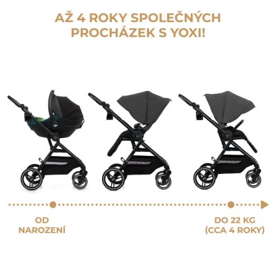 KINDERKRAFT SELECT Sportkinderwagen Yoxi Moonlight Grey