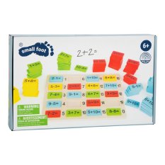 small foot Lesena barvita matematična tabla za seštevanje
