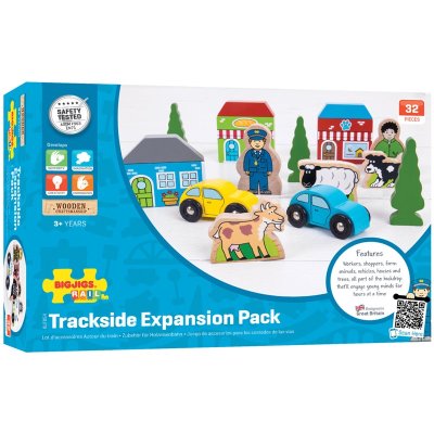 Bigjigs Rail Großes Zubehörset für Holzeisenbahnen