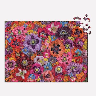 Puzzle Galison Abeilles parmi les Fleurs de Coquelicot 1000 pièces