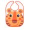 CANPOL BABIES Bib with pocket HELLO LITTLE orange