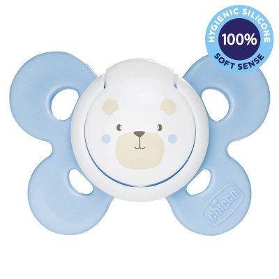 CHICCO Smoczek Physio Comfort silikonowy 2-6m chłopak - misiu 1 szt.