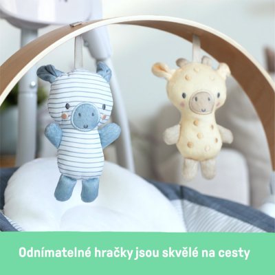 INGENUITY Baloiço com movimento e música Chambray 0m+, até 9 kg