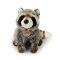 Rappa Pluche wasbeer 28 cm ECO-FRIENDLY