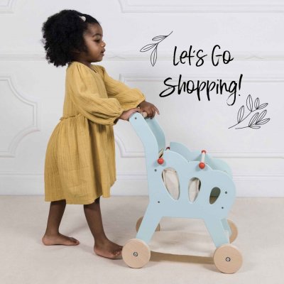 Le Toy Van Einkaufswagen mit Zubehör