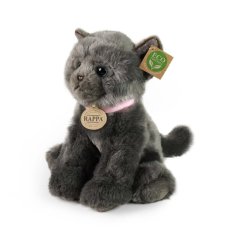 Rappa Plush Grey Cat 25 cm ECO-FRIENDLY