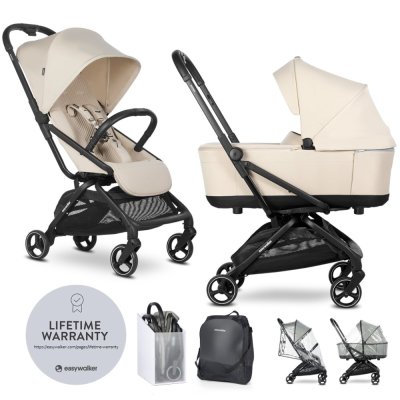 EASYWALKER Kombikinderwagen Rockey S Bright Taupe