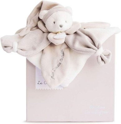 Set cadou Doudou - jucărie de pluș ursuleț bej 24 cm