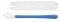 NUBY Silicone spoon with long handle and packaging 1 pc, 6 m+, blue