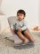 BABYBJÖRN Liege Bliss Woven, Sandgrau mit Spielzeug