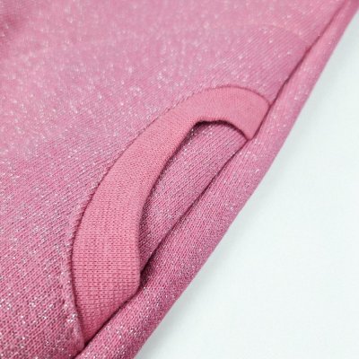 Vestido Moletom Quente - rosa brilho