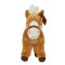 Rappa Cheval en peluche marron debout 30 cm ECO-FRIENDLY