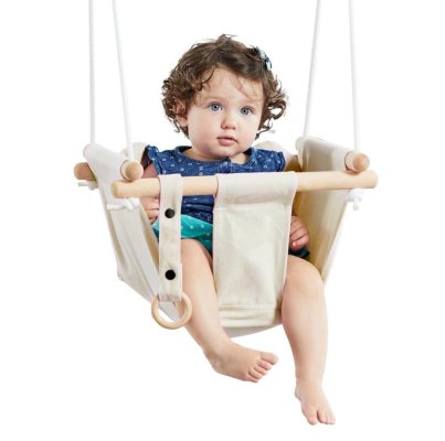 2Kids Toys Kinder Stoffschaukel 100% Baumwolle beige