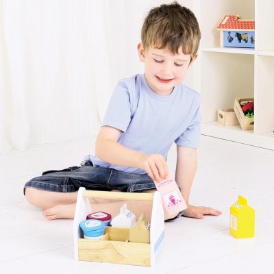 Bigjigs Toys Coctelería en caja portátil