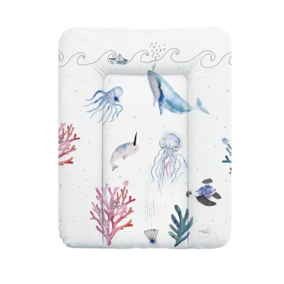 CEBA Dresser changing pad 70x50 cm Watercolor World Ocean