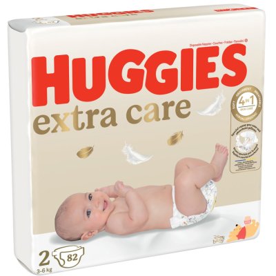 HUGGIES® Extra Care Wegwerfwindeln 2 (3-6 kg) 82 Stk