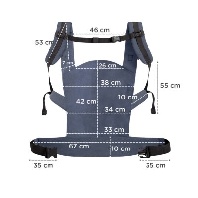 KINDERKRAFT Babytrage Nino Confetti Denim