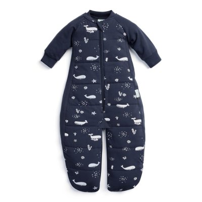 ERGOPOUCH Śpiworek i kombinezon do spania 2w1 bawełna organiczna Suit Whale 8-24 m, 8-14 kg, 2,5 tog