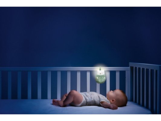 CHICCO Grzechotka i lampka nocna Sówka 2w1 0m+