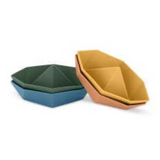 PETITE&MARS Jouets de bain en silicone Ships 6m+