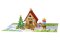 Jeujura Wooden Building Kit 90 Pieces Christmas Cottage