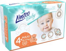 LINTEO BABY Premium engångsblöjor 4+ MAXI+ (10-17 kg) 46 st