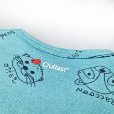 Smyk DR TISK Outlast® T-shirt - dark turquoise animals