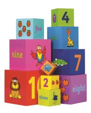 Tidlo Turm aus Bausteinen Rainbow