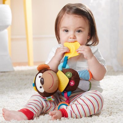 SKIP HOP Zabawka aktywna na pierścieniu C Bandana Buddies Monkey 0m+