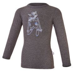 Tričko šmyk obrázok DR Outlast® - tm.šedý melír