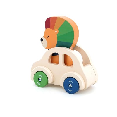 Vilac Holzauto mit Hupe Löwe