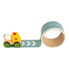 small foot Engin de chantier avec route 1 pc jaune