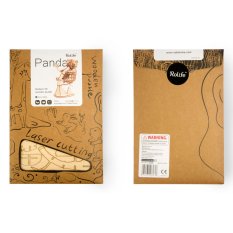 RoboTime Dřevěné 3D puzzle Panda