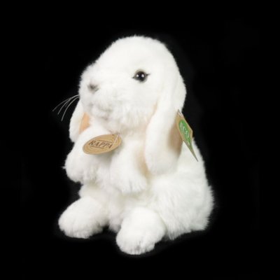 Rappa Plüss nyúl fehér álló 18 cm ECO-FRIENDLY