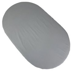 Sábana bajera MIMIKO para colchón redondo Gris 150 cm x 100 cm