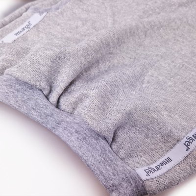 Mikinaste obleke - siva melanž sijaj