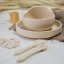 PETITE&MARS TAKE&MATCH silicone dining set 3 pcs Desert Sand 6m+