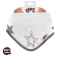 KIKKO Babero/pañuelo Bamboo Stars (1 ud) - plateado