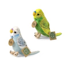 Rappa Peluche Periquito Ondulado 12 cm ECO-FRIENDLY conjunto de 2 unidades
